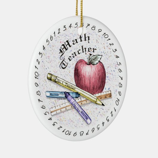 Math Teacher Ornament (Rechts)