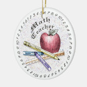 Math Teacher Ornament (Links)