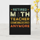 Math Teacher Pension Geschenk Karte (Gelbe Blume)