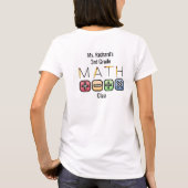 Math Teacher | Personalisierte Arithmetische Symbo T-Shirt (Rückseite)