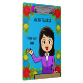 Math Teacher Personalisierte Zwischenablage Klemmbrett (Rechts)