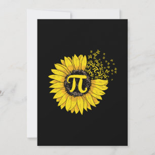 Math Teacher Pi Nummer Sonnenblume Einladung