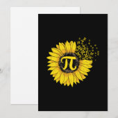 Math Teacher Pi Nummer Sonnenblume Feiertagskarte (Vorne/Hinten)