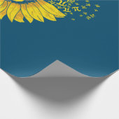 Math Teacher Pi Nummer Sonnenblume Geschenkpapier (Ecke)