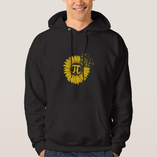 Math Teacher Pi Nummer Sonnenblume Hoodie (Vorderseite)