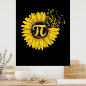 Math Teacher Pi Nummer Sonnenblume Poster (Küche)