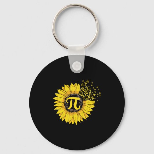 Math Teacher Pi Nummer Sonnenblume Schlüsselanhänger (Vorderseite)