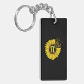 Math Teacher Pi Nummer Sonnenblume Schlüsselanhänger (Vorderseite links)