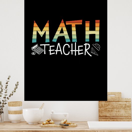 Math Teacher Poster (Küche)