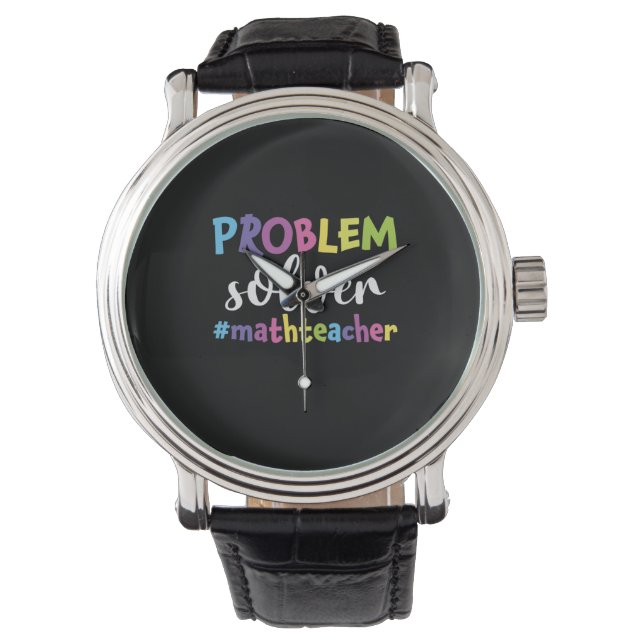 Math Teacher Problem Solver Armbanduhr (Vorderseite)