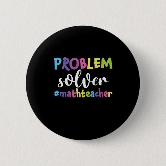 Math Teacher Problem Solver Button (Vorderseite)