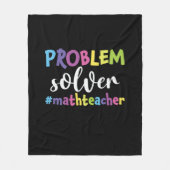 Math Teacher Problem Solver Fleecedecke (Vorderseite)