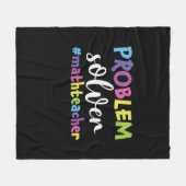 Math Teacher Problem Solver Fleecedecke (Vorderseite (Horizontal))