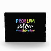 Math Teacher Problem Solver Fotoblock (Vorderseite)