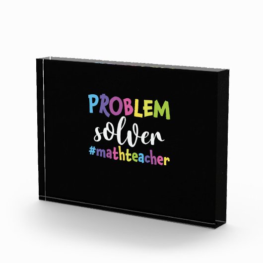 Math Teacher Problem Solver Fotoblock (Rechts)