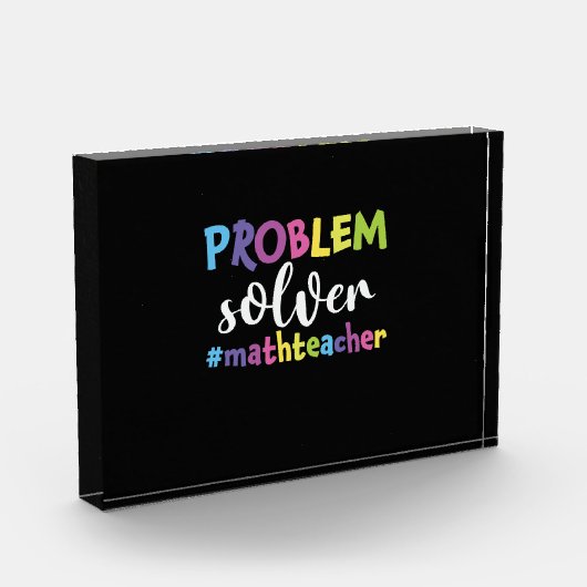 Math Teacher Problem Solver Fotoblock (Links)