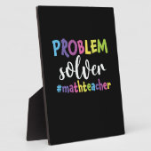 Math Teacher Problem Solver Fotoplatte (Seite)