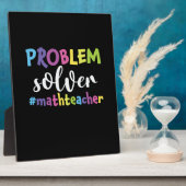 Math Teacher Problem Solver Fotoplatte (Seite)