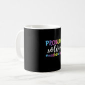 Math Teacher Problem Solver Kaffeetasse (Vorderseite Links)