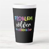 Math Teacher Problem Solver Milchtasse (Vorderseite)