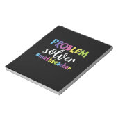 Math Teacher Problem Solver Notizblock (Rotiert)