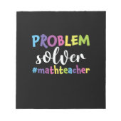 Math Teacher Problem Solver Notizblock (Vorderseite)