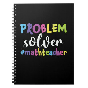 Math Teacher Problem Solver Notizblock
