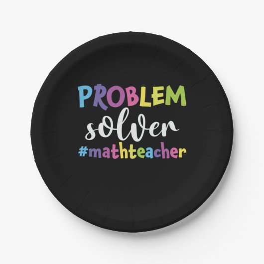 Math Teacher Problem Solver Pappteller (Vorderseite)