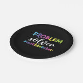 Math Teacher Problem Solver Pappteller (Schrägansicht)