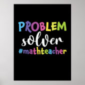 Math Teacher Problem Solver Poster (Vorne)