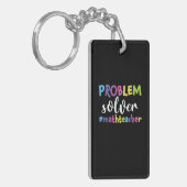 Math Teacher Problem Solver Schlüsselanhänger (Vorderseite links)