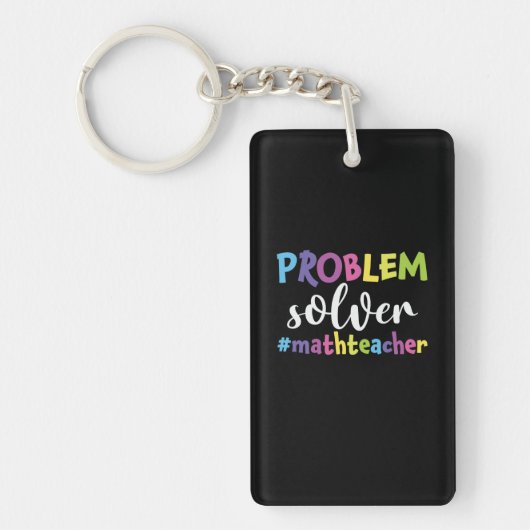 Math Teacher Problem Solver Schlüsselanhänger (Vorderseite)