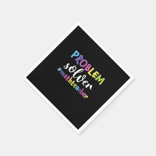 Math Teacher Problem Solver Serviette (Ecke)