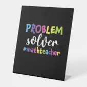 Math Teacher Problem Solver Sockelschild (Vorderseite)