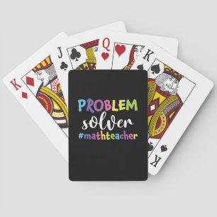 Math Teacher Problem Solver Spielkarten