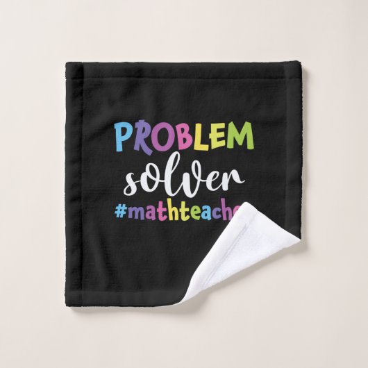 Math Teacher Problem Solver Waschlappen (Waschlappen)