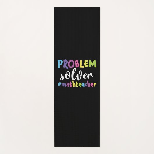 Math Teacher Problem Solver Yogamatte (Vorderseite)