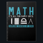Math Teacher Pun Mathematics Joke Notizblock<br><div class="desc">Mathematiklehrer macht Mathematik Joke. Mathe Pun Funny Science Spaß.</div>