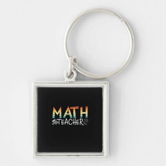 Math Teacher Schlüsselanhänger (Vorne)