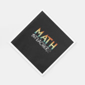 Math Teacher Serviette (Ecke)