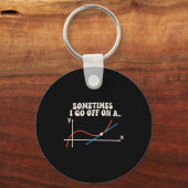 Math Teacher Sometimes I Go Off On A Tangent  Schlüsselanhänger (Vorderseite)