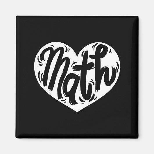 Math Teacher Student Love Valentine's Day Magnet (Vorne)