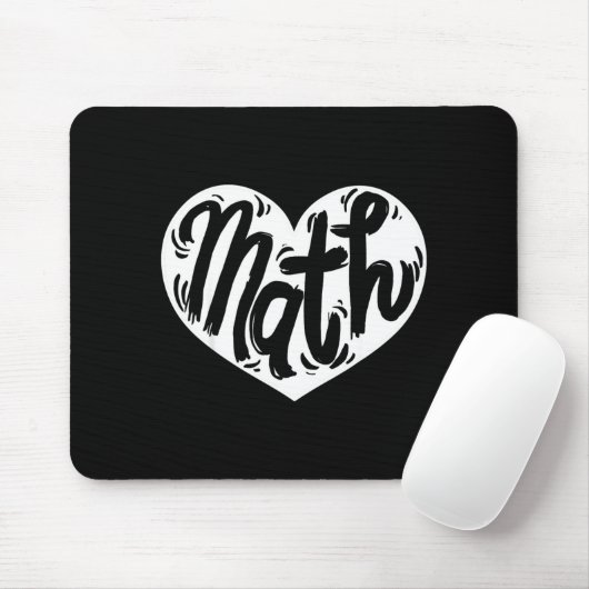 Math Teacher Student Love Valentine's Day  Mousepad (Mit Mouse)