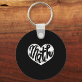 Math Teacher Student Love Valentine's Day  Schlüsselanhänger (Vorderseite)