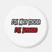 Math Teacher / Superheld Magnet (Vorne)