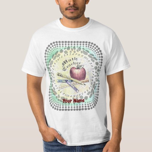 Math Teacher T - Shirt (Vorderseite)