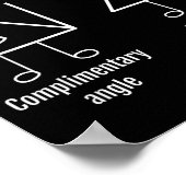 Math Teacher Tee - Complimentary Acute Angle Poster (Ecke)