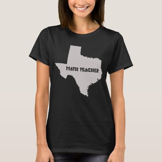 Math Teacher Texans T-Shirt (Vorderseite)