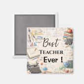 Math Teacher Thank You Gifts | End of School Year Magnet (Vorderseite/Rückseite)