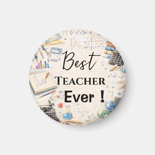 Math Teacher Thank You Gifts | End of School Year Magnet (Vorne)